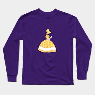 Colonial Lady (Sunbonnet Sue), Texting Long Sleeve T-Shirt